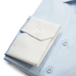 CAMISA CLÁSSICA  AZUL BEBE COM GOLA ITALIANA ZOLF - Image 4