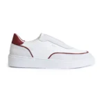 SAPATILHA ELÁSTICO BRANCO COM BORDEAUX ZOLF