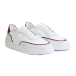SAPATILHA ELÁSTICO BRANCO COM BORDEAUX ZOLF - Image 3