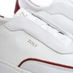 SAPATILHA ELÁSTICO BRANCO COM BORDEAUX ZOLF - Image 2