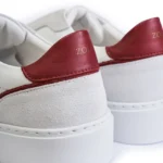 SAPATILHA ELÁSTICO BRANCO COM BORDEAUX ZOLF - Image 5