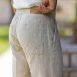 CALÇA DE LINHO COM CORDÃO BEGE ZOLF - Image 3