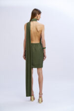 VESTIDO VERDE COM BRILHOS E FAIXA NO SECRETS - Image 5