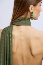 VESTIDO VERDE COM BRILHOS E FAIXA NO SECRETS - Image 7