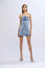 VESTIDO DE GANGA COM FLOR NO SECRETS - Image 2