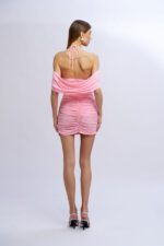VESTIDO CURTO ROSA COM FLOR NO SECRETS - Image 3