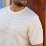 T-SHIRT BRANCA TRICOT COM TRANÇAS ZOLF - Image 3