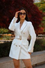 VESTIDO BLAZER BRANCO PONTO CHIC - Image 2