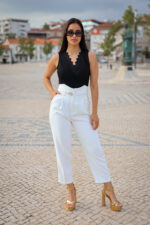 BODY PRETO RENDADO PONTO CHIC