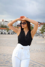 BODY PRETO RENDADO PONTO CHIC - Image 2