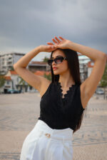BODY PRETO RENDADO PONTO CHIC - Image 3
