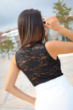 BODY PRETO RENDADO PONTO CHIC - Image 5
