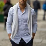 CAMISA GOLA ITALIANA RISCA FINA SLIM FIT AZUL MARINHO ZOLF - Image 2