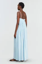 VESTIDO MIDI AZUL SEMICOUTURE - Image 3