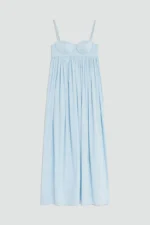 VESTIDO MIDI AZUL SEMICOUTURE - Image 5