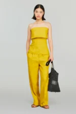 PANTALONA  AMARELA SEMICOUTURE