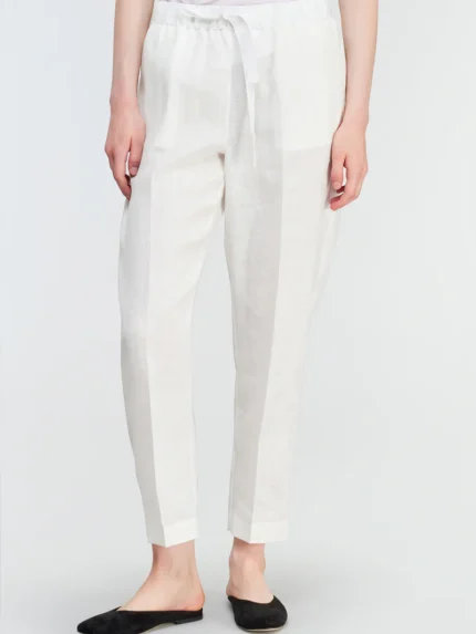 CALÇA BRANCA DE LINHO SEMICOUTURE