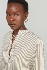 BLUSA RISCA BEGE SEMICOUTURE - Image 6