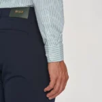 CAMISA GOLA ITALIANA RISCA FINA SLIM FIT VERDE ZOLF - Image 3