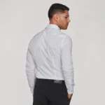 CAMISA GOLA ITALIANA RISCA FINA SLIM FIT CINZA CLARO ZOLF - Image 4