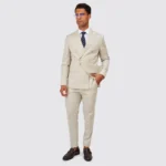 FATO TRESPASSE TEXTURA BEGE CLARO SLIM FIT ZOLF