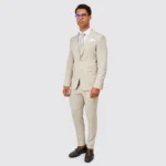 FATO TEXTURA BEGE CLARO SLIM FIT ZOLF