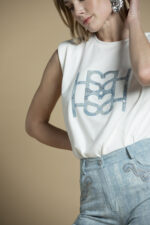 T-SHIRT BRANCA COM OMBREIRAS SAHOCO - Image 2