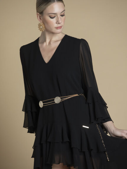 VESTIDO PRETO ASSIMÉTRICO SAHOCO