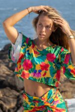 CAMISOLA PADRÃO FLORAL RUGA - Image 4