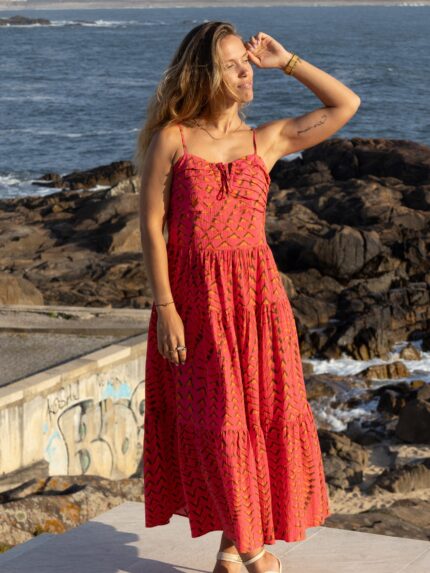 VESTIDO MDI COM PADRÃO SCOTCH & SODA