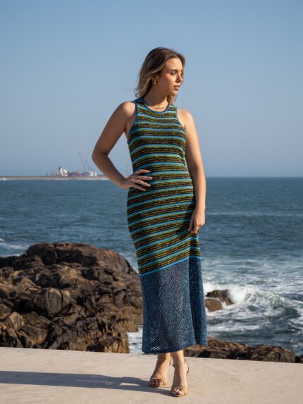 VESTIDO DE MALHA LISTRADO SCOTCH & SODA