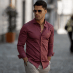 CAMISA GOLA ITALIANA SLIM FIT MARSALA ZOLF - Image 3