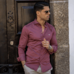 CAMISA GOLA ITALIANA SLIM FIT MARSALA ZOLF