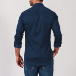 CAMISA GOLA ITALIANA AZUL MARINHO SLIM FIT ZOLF - Image 3
