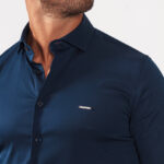 CAMISA GOLA ITALIANA AZUL MARINHO SLIM FIT ZOLF - Image 4