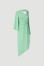 VESTIDO ASSIMÉTRICO COM LAÇADA VERDE FERRACHE - Image 5