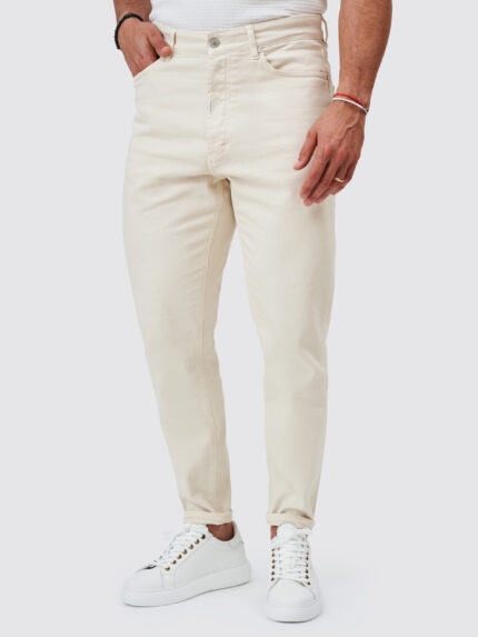 CALÇA RINGUE TAPERED BEGE CLARO ZOLF