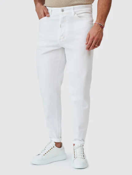 CALÇA RINGUE TAPERED BRANCA ZOLF