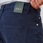 CALÇÃO SARJA RINGUE AZUL SLIM FIT ZOLF - Image 3