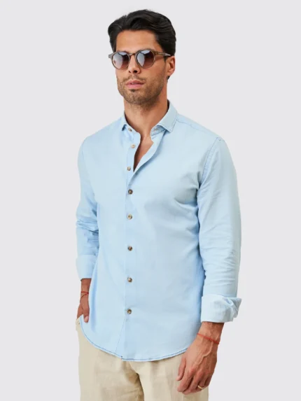 CAMISA DENIM CLARA SLIM FIT ZOLF