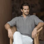 POLO PONTO CROCHÊ TAUPE ZOLF