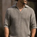 POLO PONTO CROCHÊ TAUPE ZOLF - Image 3