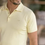 POLO TRICOT LISOCOM BOTÕES AMARELO ZOLF - Image 2
