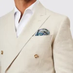 FATO TRESPASSE EM MISTURA DE LINHO BEGE SLIM FIT ZOLF - Image 3