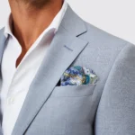 FATO MISTURA DE LINHO AZUL SLIM FIT ZOLF - Image 3