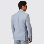 FATO TRESPASSE EM MISTURA DE LINHO AZUL SLIM FIT ZOLF - Image 5