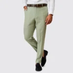 FATO EM MISTURA DE LINHO VERDE SLIM FIT ZOLF - Image 6