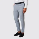 FATO TRESPASSE EM MISTURA DE LINHO AZUL SLIM FIT ZOLF - Image 7