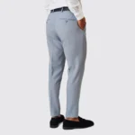 FATO TRESPASSE EM MISTURA DE LINHO AZUL SLIM FIT ZOLF - Image 8