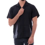 CAMISA DE LINHO PRETA GIANNI LUPO
